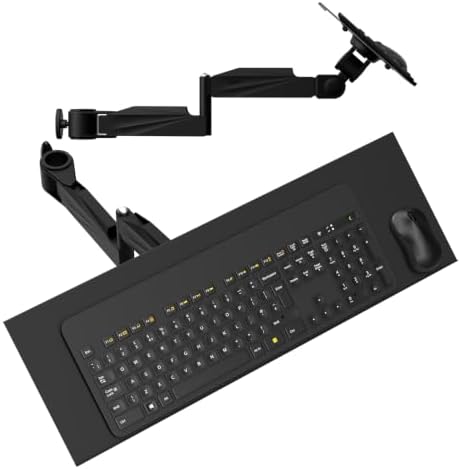 Adjustable Wall-Mounted Keyboard Tray with Spring Arm