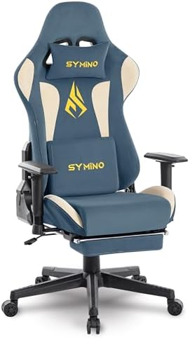 Symino Ergonomic Gaming Chair with 155° Recline & Footrest