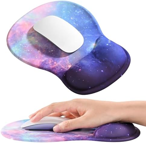 EooCoo Mouse Pad with Gel Wrist Rest, Ergonomic Mousepad Wrist Alignment