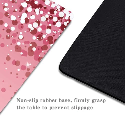 I Can Do All Things Inspirational Quote Mouse Pad, Pink Mouse Pads for Desk Non-Slip Rubber Base Mousepad for Laptop, Mouse Pad for Women Mouse Pads for Wireless Mouse Desk Pad Desk Accessories