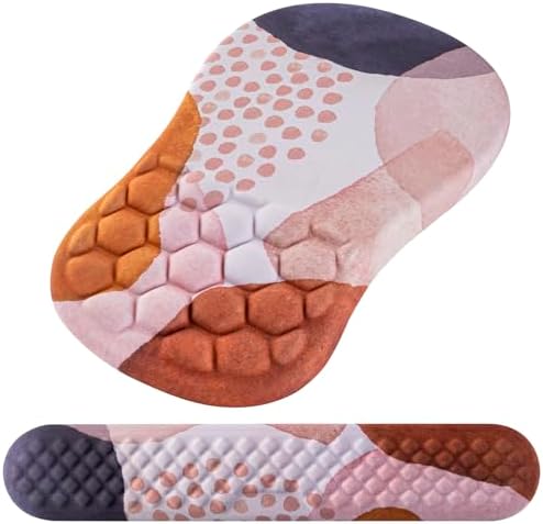 Ergonomic Mouse Pad & Keyboard Wrist Rest Set, Memory Foam