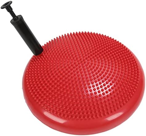 Inflatable Balance Disc Cushion for Yoga, Stability Training & Core Exercise, NonSlip Massage Pad for Home Gym, Office Chair Posture Support, Kids Sensory Play