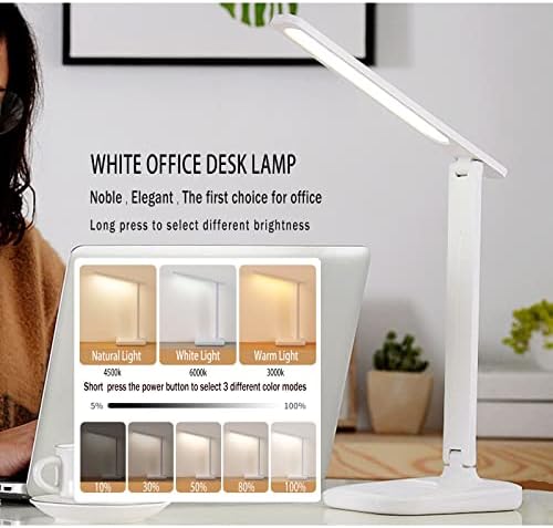 Cordless Rechargeable LED Desk Lamp with 4000mAh Battery - Ultra-Portable Lightweight Design for Home Office, Students & Kids Study - Eye-Caring Reading Light with 3 Modes & Brightness Dimmer