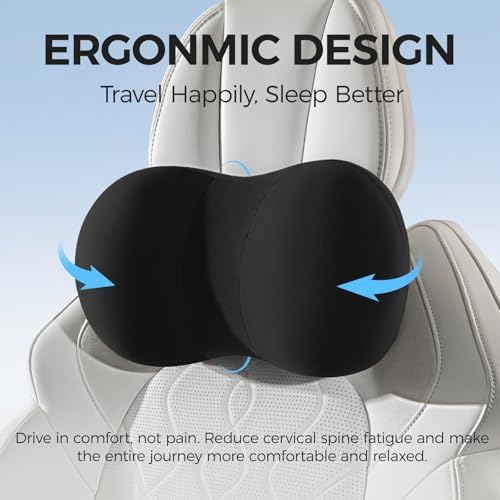 BABUR Car Headrest Pillow, Car Neck Pillow for Pain Relief While Driving
