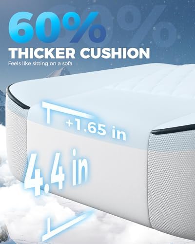 GTPLAYER Big and Tall Gaming Chair with Footrest, Ergonomic Office Desk Chair with 4.4in Thick Cushion and Wide Wingless Seat, Comfortable Leather Computer Chair, Predator Series, White