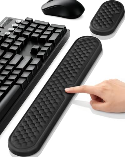 Ergonomic Wrist Support for Computer Keyboard and Mouse, 2-Piece Set