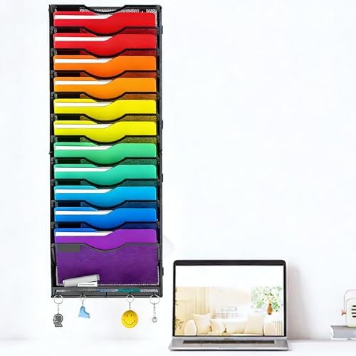 Gawerk Hanging Wall File Organizer, 12+1 Tier