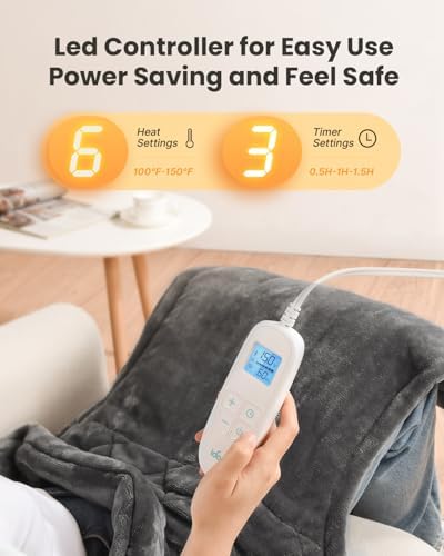 iDOO Weighted Heating Pad for Neck, Shoulders & Back