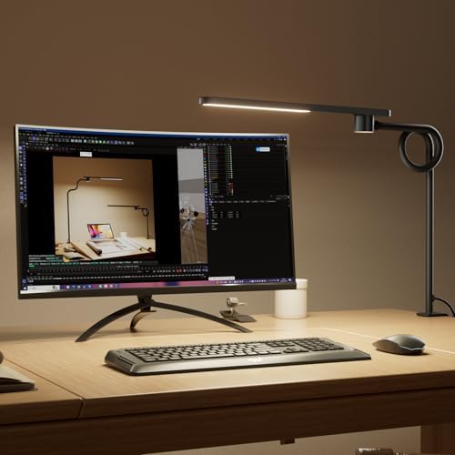 Honeywell HJ2 Clip On LED Desk Lamp with Clamp, Adjustable Reading Light