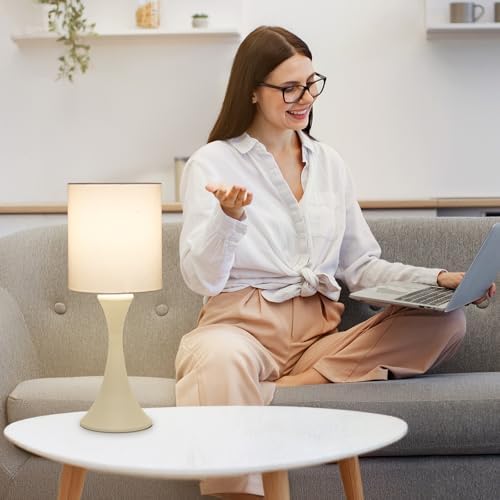 Dimmable Table Lamp, 3 Way Touch Control Desk Lamp, Small Bedside Light