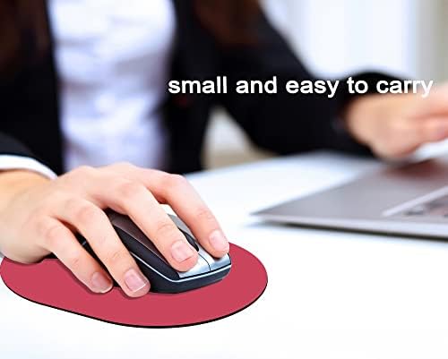 Small Mouse pad, Portable, Waterproof Non-Slip Rubber Bottom, Suitable for Wireless Mouse, Laptop Keyboard Tray for Both Men and Women, Office Travel Red 5.5x7.5in