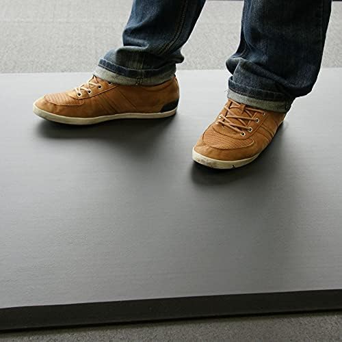Rubber-Cal "Comfort Cloud" Foam Anti-Fatigue Mats - 5/8" thick x 30" x 60" Black Rubber Mats
