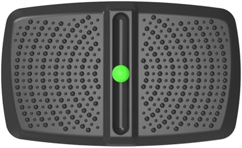 1 inch Thick Anti Fatigue Kitchen Mat Standing Mat with Massage Ball, Non Slip Standing Desk Mat with Massage Point, Multi-Purpose Comfort Floor Mat for Feet, Office, Home (Black, 17"x28"x1")