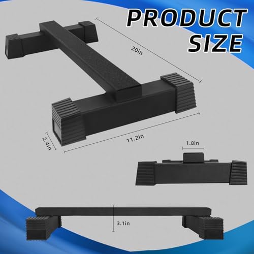 Steel Calf Raise Bar: Standing Calf Raise Machine - Calf Stretching Squat Foot Leg Stretch Block