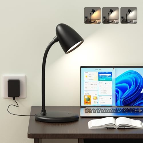 New LED Desk Lamp for Home Office,3 Colors Dimmable Table Lamp