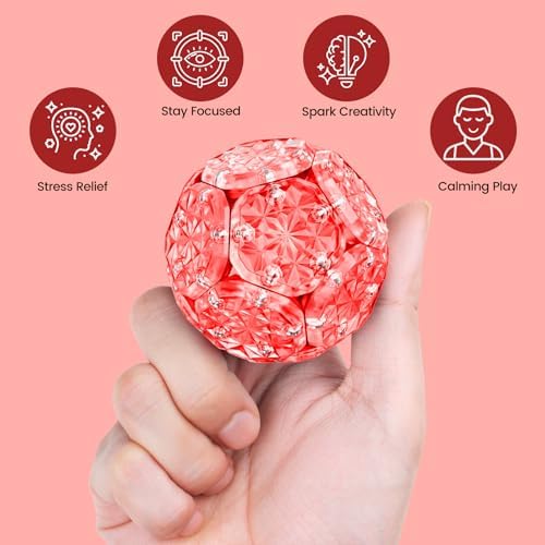 Magnetic Fidget Sphere, Adult Fidget Toy for Focus & Stress Relief