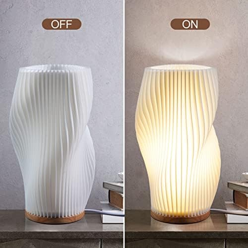 Zenply Vintage Striped Small Table Lamp