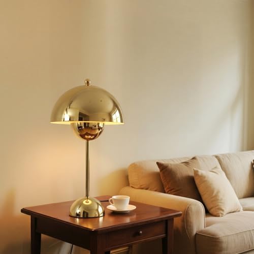 Creative Mid-Century Modern Bud Table Lamp for Home&Office, Bright Gold