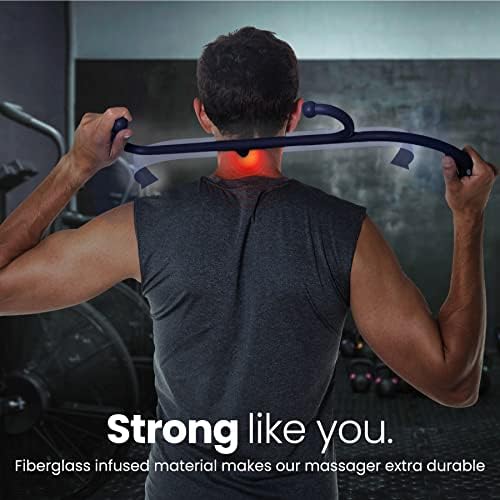 LiBa Back and Neck Massager Trigger Point Hook Therapy Tool Navy