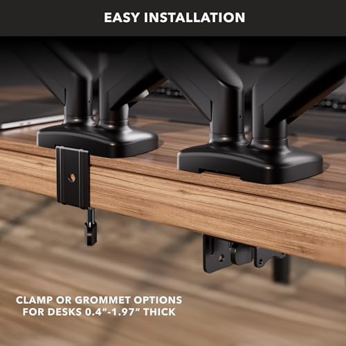 Mount-It! Dual Monitor Desk Mount, 13-32", 17.6 lbs Each