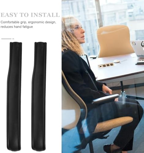 Folding Bed Arm Rests Replacement Pads with Screws Universal Fit Recliner Chair Armrest Cushions Comfortable Arm Pads for Office and Home Folding Chairs 19.09 X 2.36 X 1.37 Inches