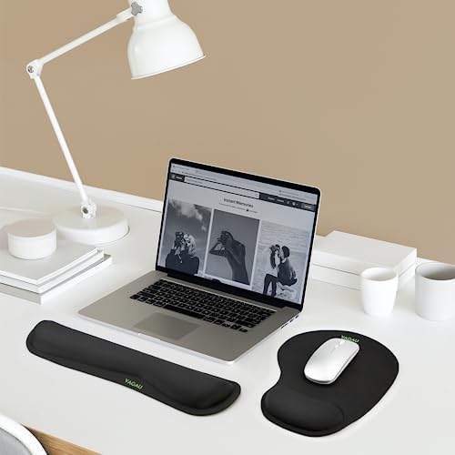 VAGAU Premium Keyboard Wrist Rest and Mouse Pad Wrist Support for 2 Pack