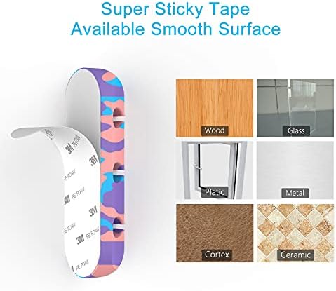INCHOR Cable Organizer, Cord Organizer Cable Management, Cable Clips USB Cable Holder Wire Organizer Cord Clips,(5, 3 Slots Colourful)
