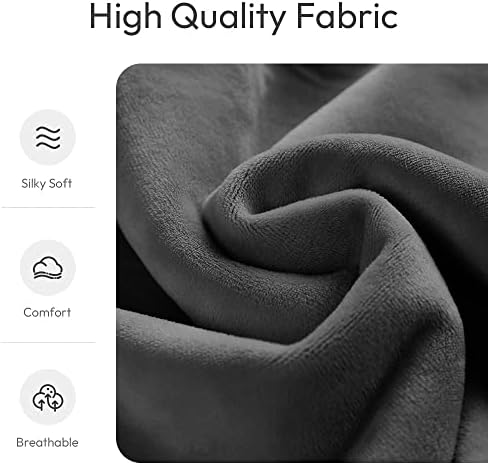 MORLIDEN Microwavable Heated Neck Wrap Warmer and Shoulder Weighted Heating Pad Microwave for Hot and Cold Compress - Dark Gray