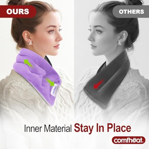 Neck Heating Pad Microwavable for Pain Relief, FSA Eligible HSA