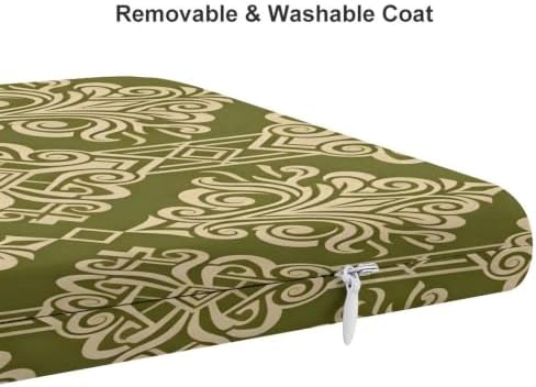 Ergonomic Square Memory Foam Seat Cushion Asian Royal Pattern