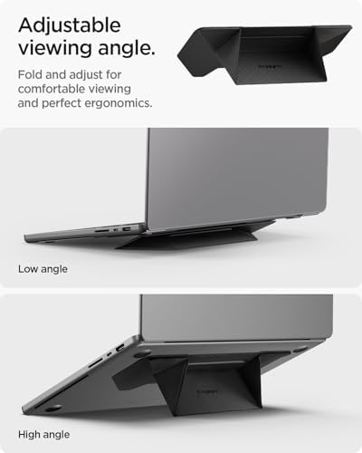 Spigen Slim Fold Adhesive Laptop Stand Foldable Portable