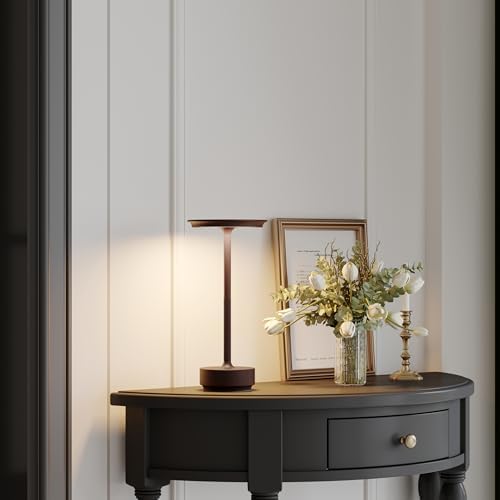 Rechargeable Cordless Table Lamp,LED Battery Operated Portable Table Light