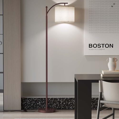 SUNMORY Arc Floor Lamp, Modern Floor Lamp with 9W 3 Color Temperatures Bulb