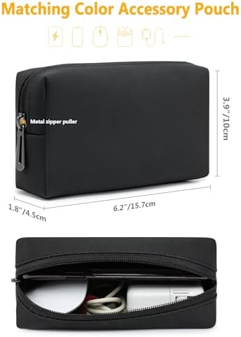 HYZUO 15 Inch Laptop Case Bag Sleeve with Stand for MacBook, Black
