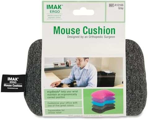 Computer Mouse Wrist Cushion, Gray