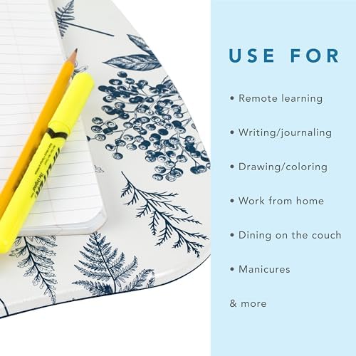 LAPGEAR MyStyle Lap Desk – Blue Garden, Fits 15.6” Laptops