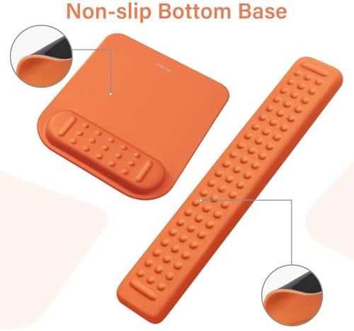 MOSISO Keyboard Stand&Wrist Rest Support for Keyboard &Mouse Pad Set