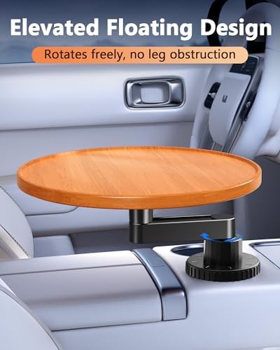 Tesla Model 3 Y Wood Car Cup Holder Tray Table for iPad Laptop Food
