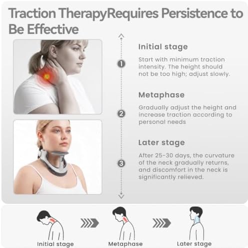 Neck Posture Corrector with Rear Neck Support（Gray, X-Large）