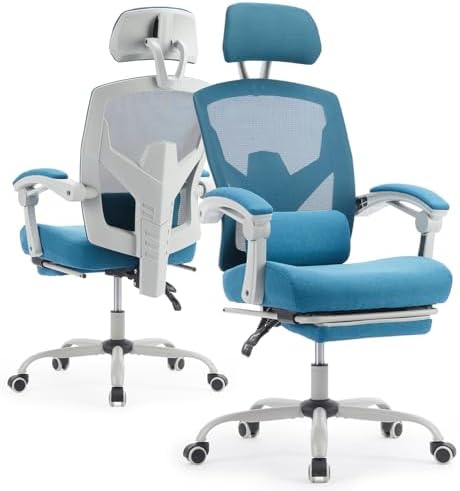 Ergonomic Office Chair with Footrest, Computer Gaming Chair