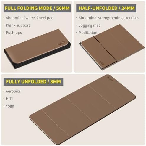 Foldable Yoga Mat Extra Large 74"×31.5"