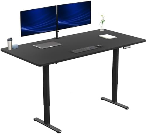 VIVO Black 71 x 36 in Standing Desk, DESK-KIT-E2B7B-36