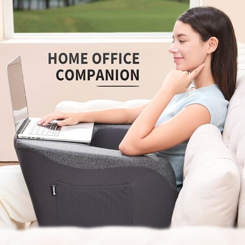 cooloo8 Reading Pillow with Armrests – Extra Large Lap Desk Pillow