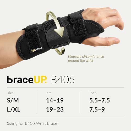 BraceUP Carpal Tunnel Wrist Brace - Metal Wrist Splint for Hand and Wrist Support, Tendonitis Arthritis Pain Relief