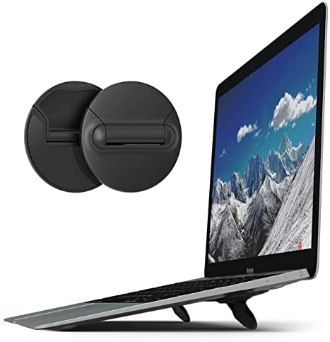 Portable Invisible Laptop Stand,Foldable Riser for 10–17” Laptops (2 Pack)