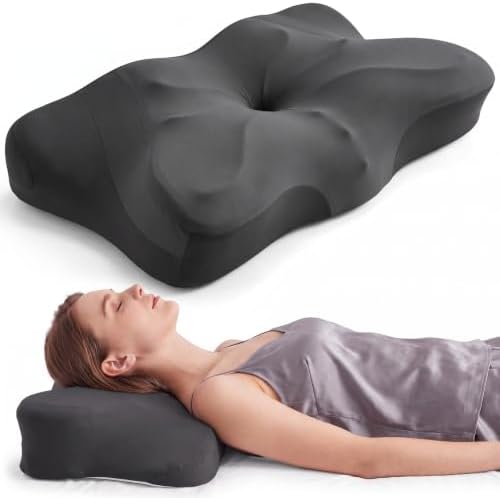 Cervical Neck Pillow, Memory Foam Contour Pillow, Queen