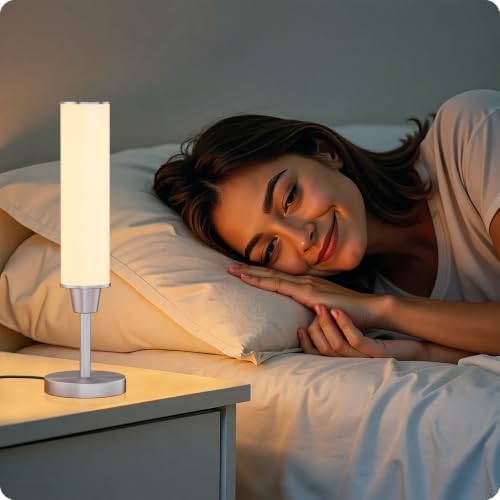Nukanu Table Lamp with Remote, Nickel