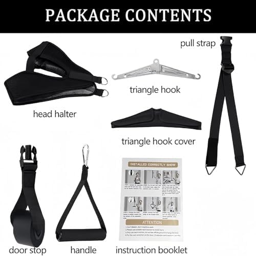 Adjustable Cervical Neck Traction Device Portable Cervical Stretcher Hammock for Neck Pain Relief Home Over Door Neck Stress Relief Relaxation Brace Harness Spine Decompression Device