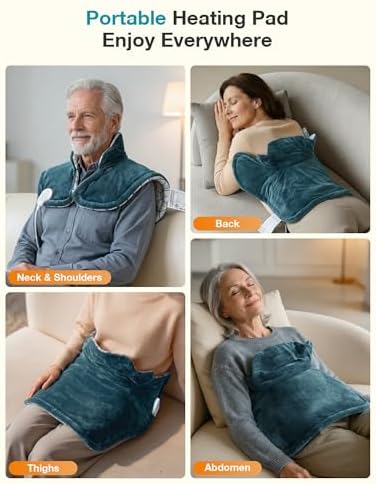 ALLJOY Graphene-Infused Heating Pad for Neck and Shoulders and Back
