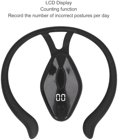 Posture Corrector Device, Intelligent Auto Sensing with Vibration Alert, Hunchback Prevention Support for Adults and Kids, Lightweight Silicone Design 8 X 4.6cm